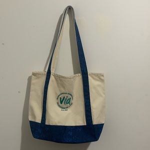 Large Ocean Blue Shopping Bag Trader Joe’s Like Tote